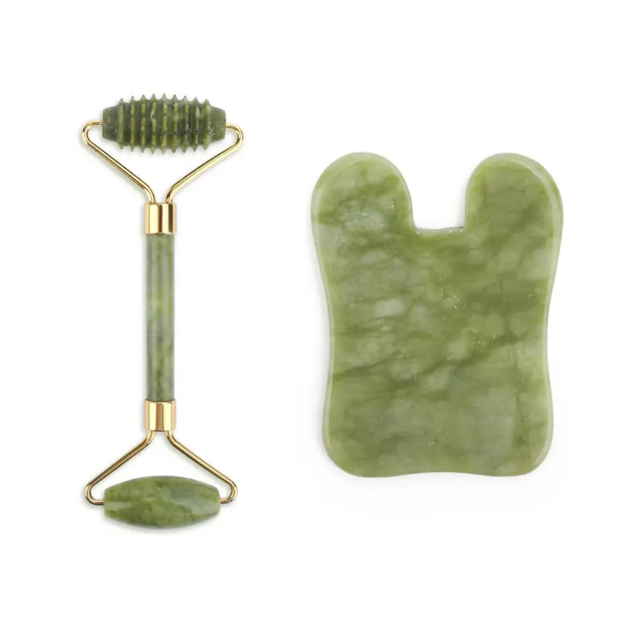 Natural jade stone face roller