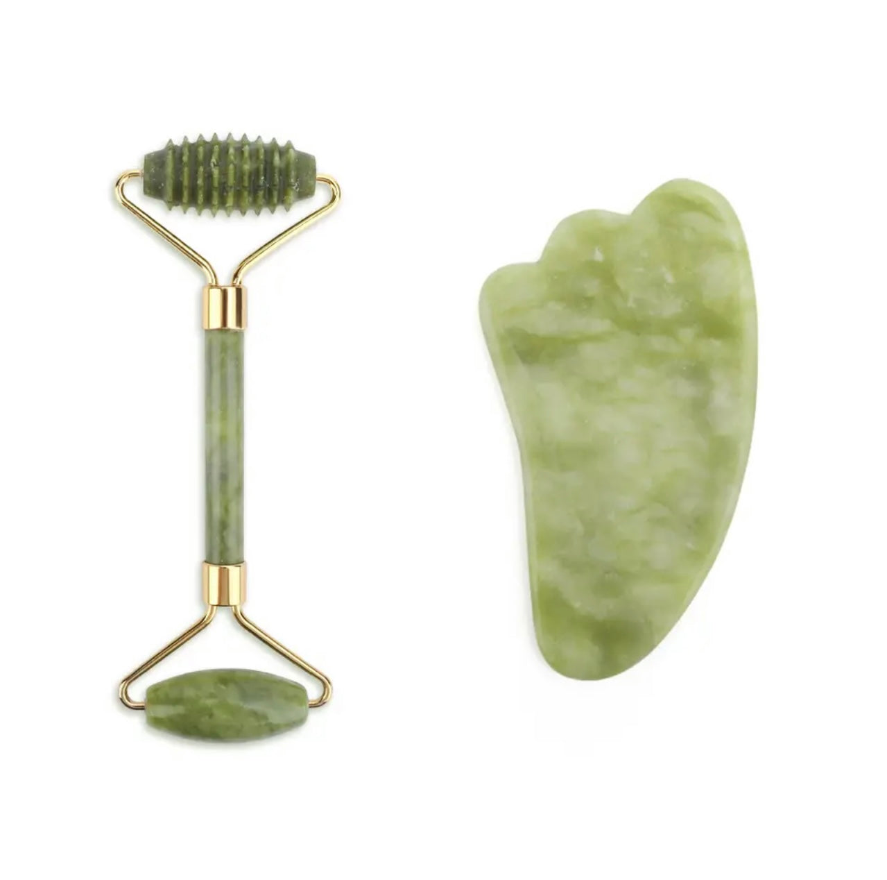 Natural jade stone face roller